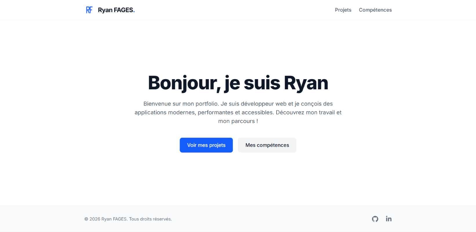 Image du projet Portfolio Web